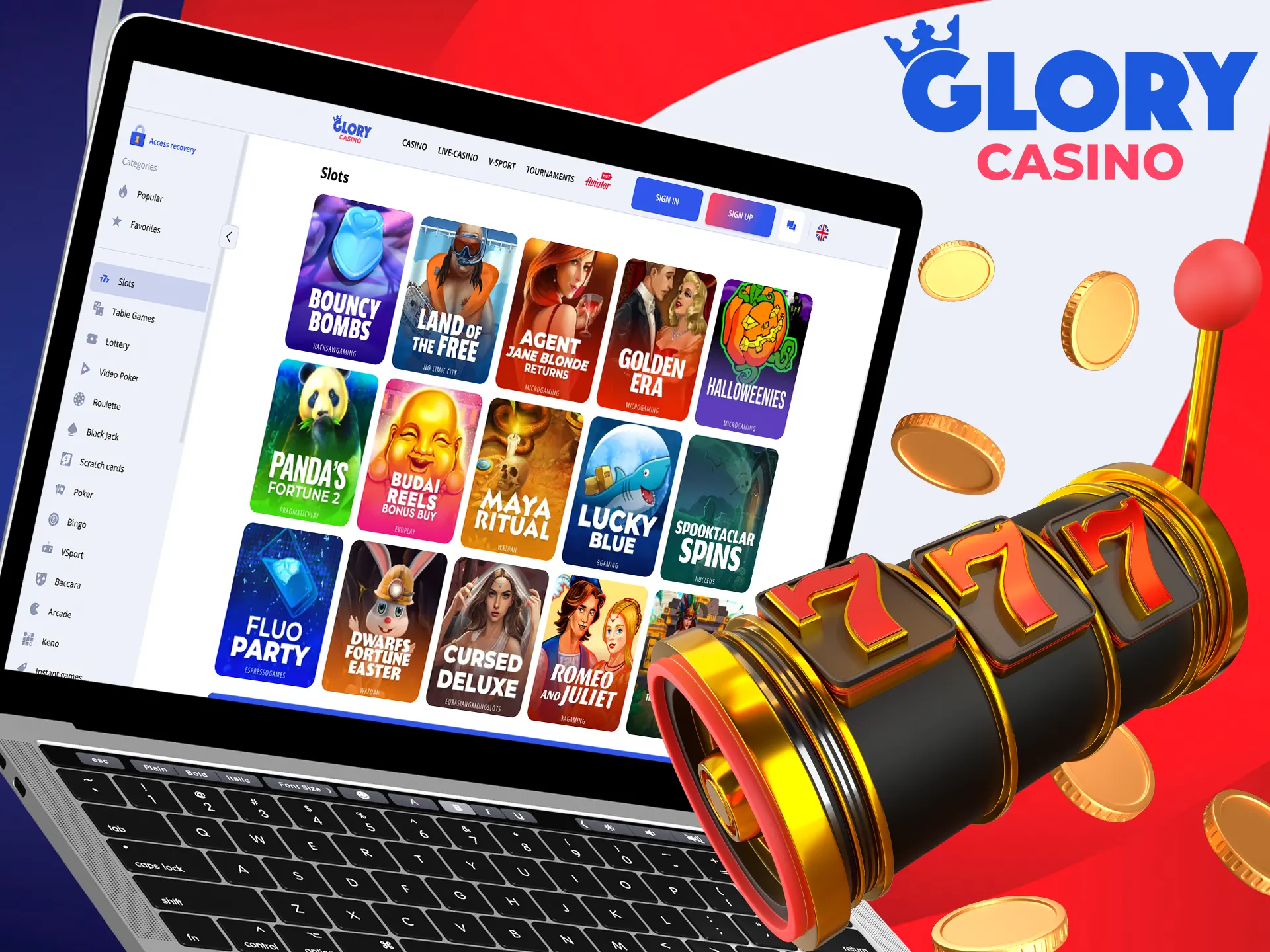 Choose your favourite slot and win with Glory Casino গৌরব ক্যাসিনো.