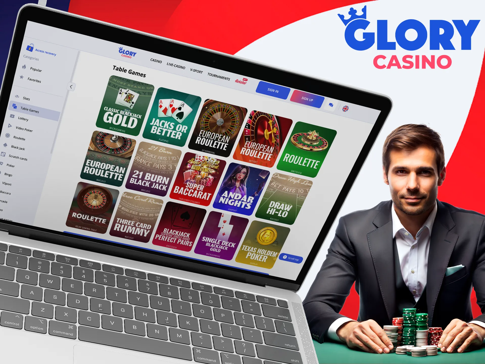 Try your luck at Table Games with Glory Casino গৌরব ক্যাসিনো.