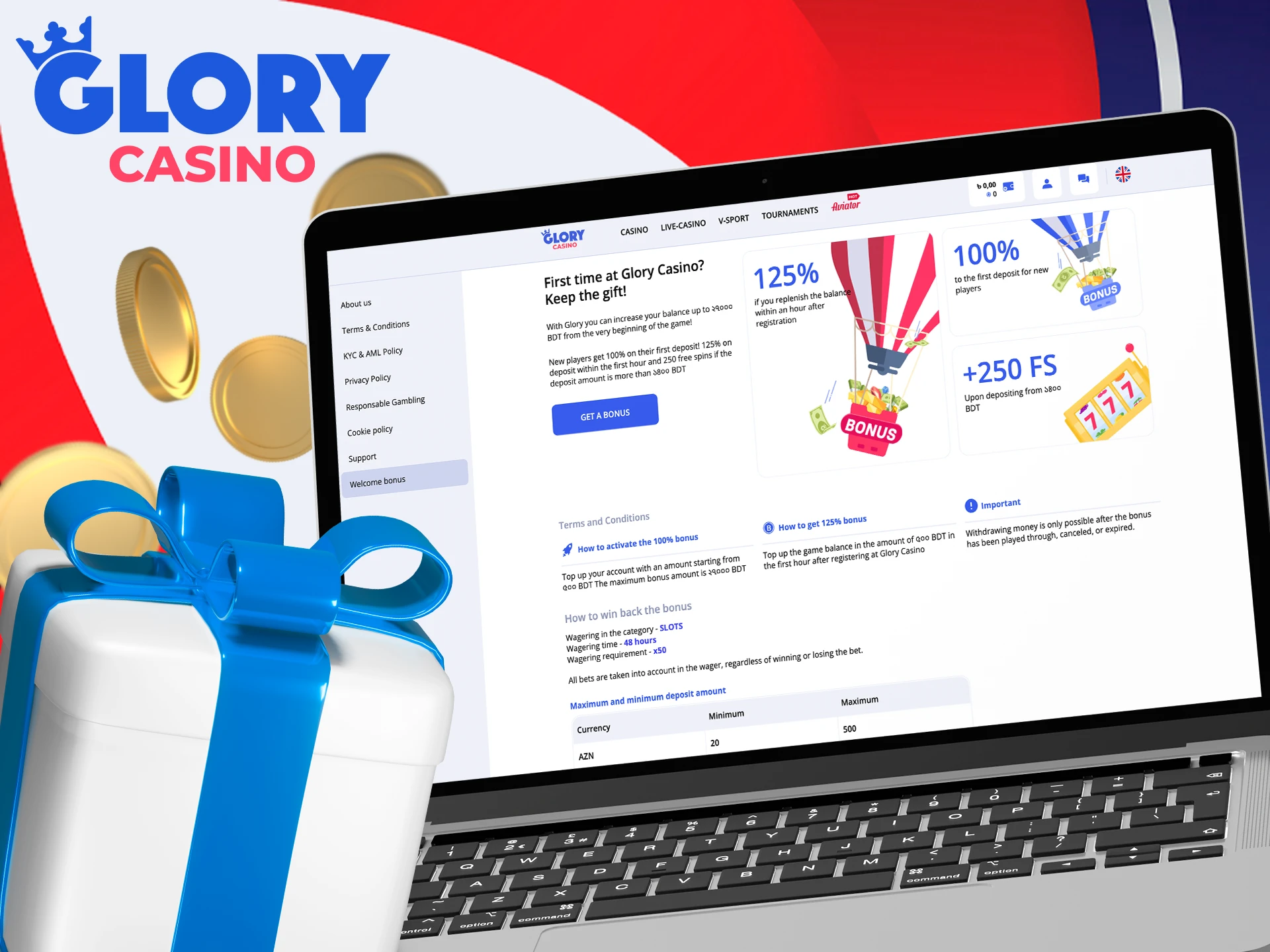 A welcome bonus is already waiting for you at Glory Casino গৌরব ক্যাসিনো.